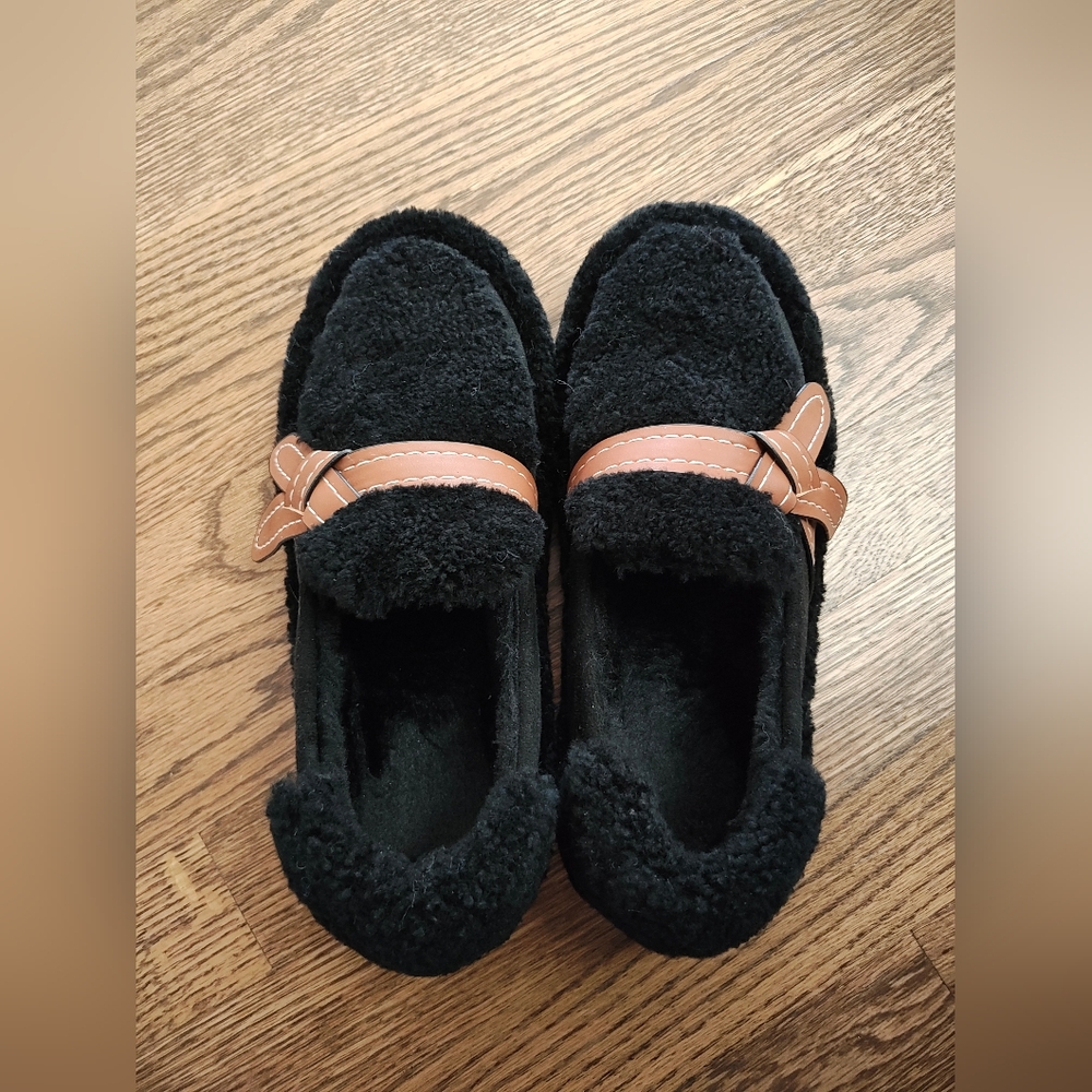 Fluffy winter shoes
